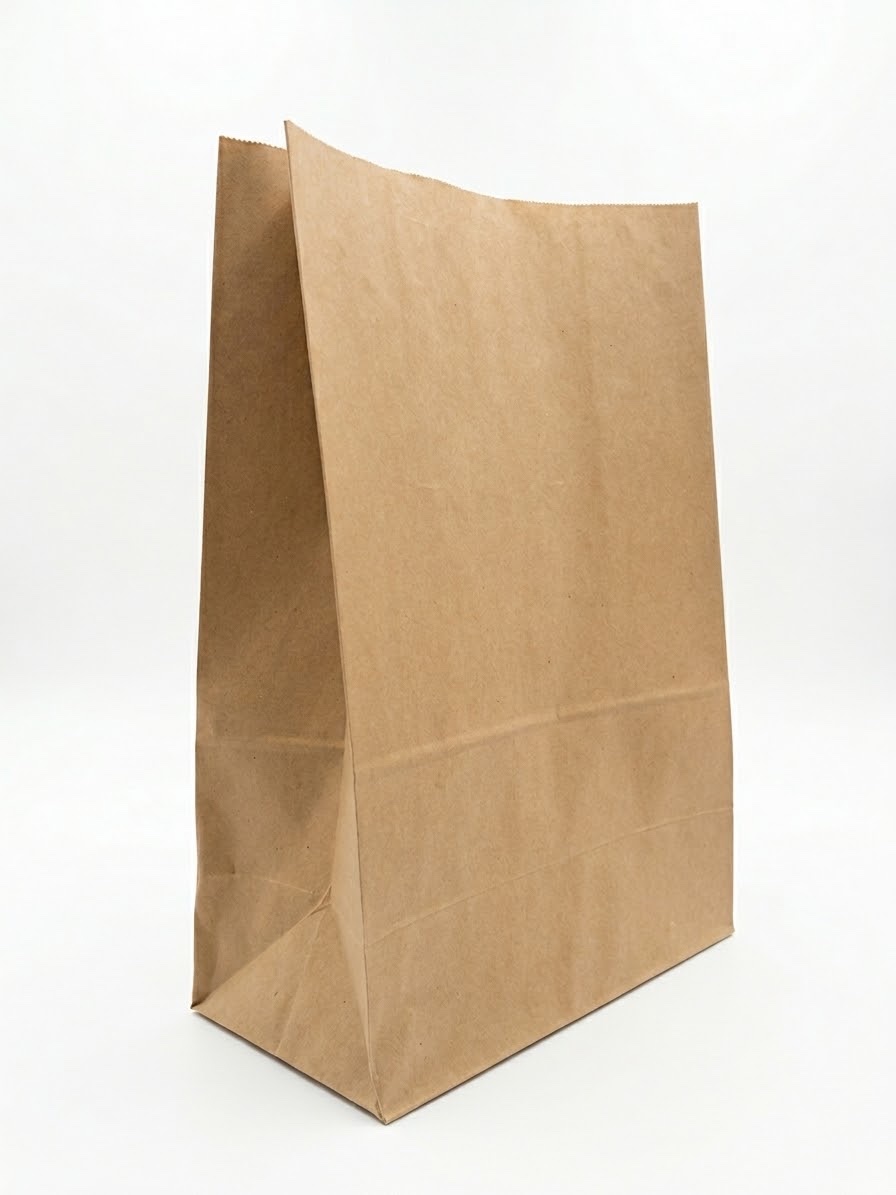 Bolsa de Papel Kraft fondo cuadrado 28x15x42