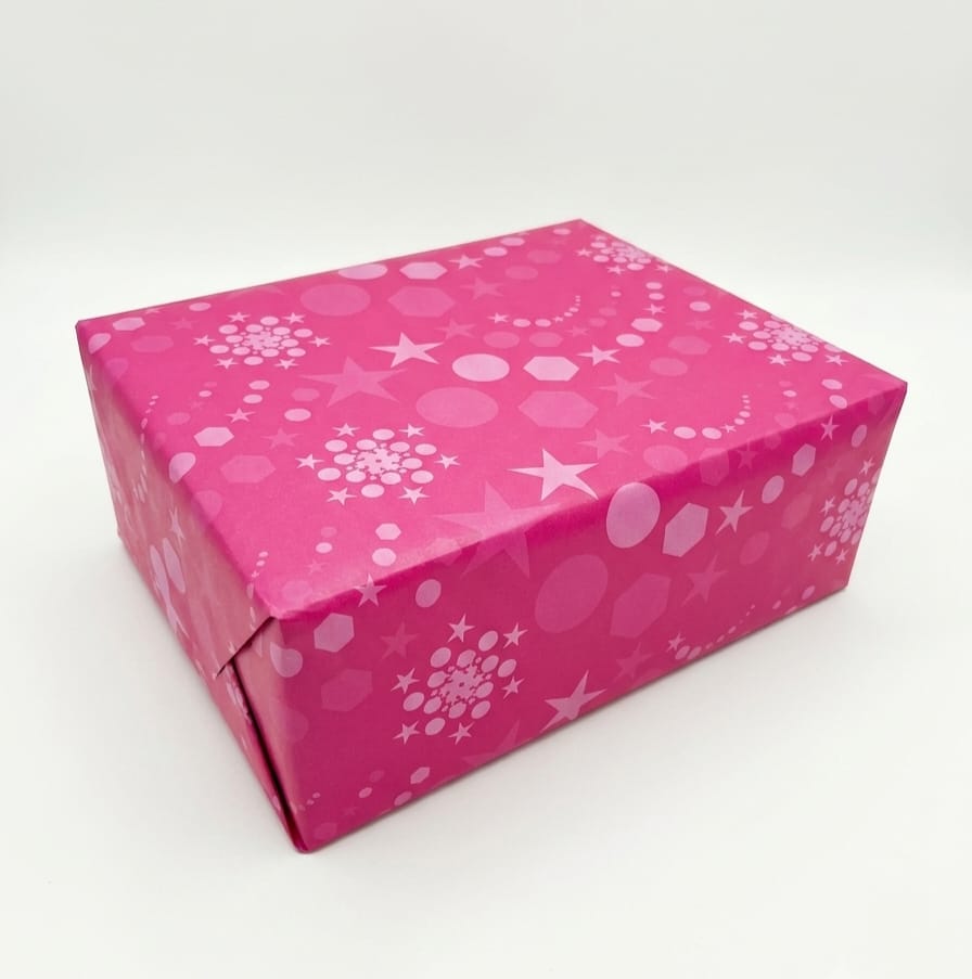 Papel Envoltura 90x100 (rosa estrellas)